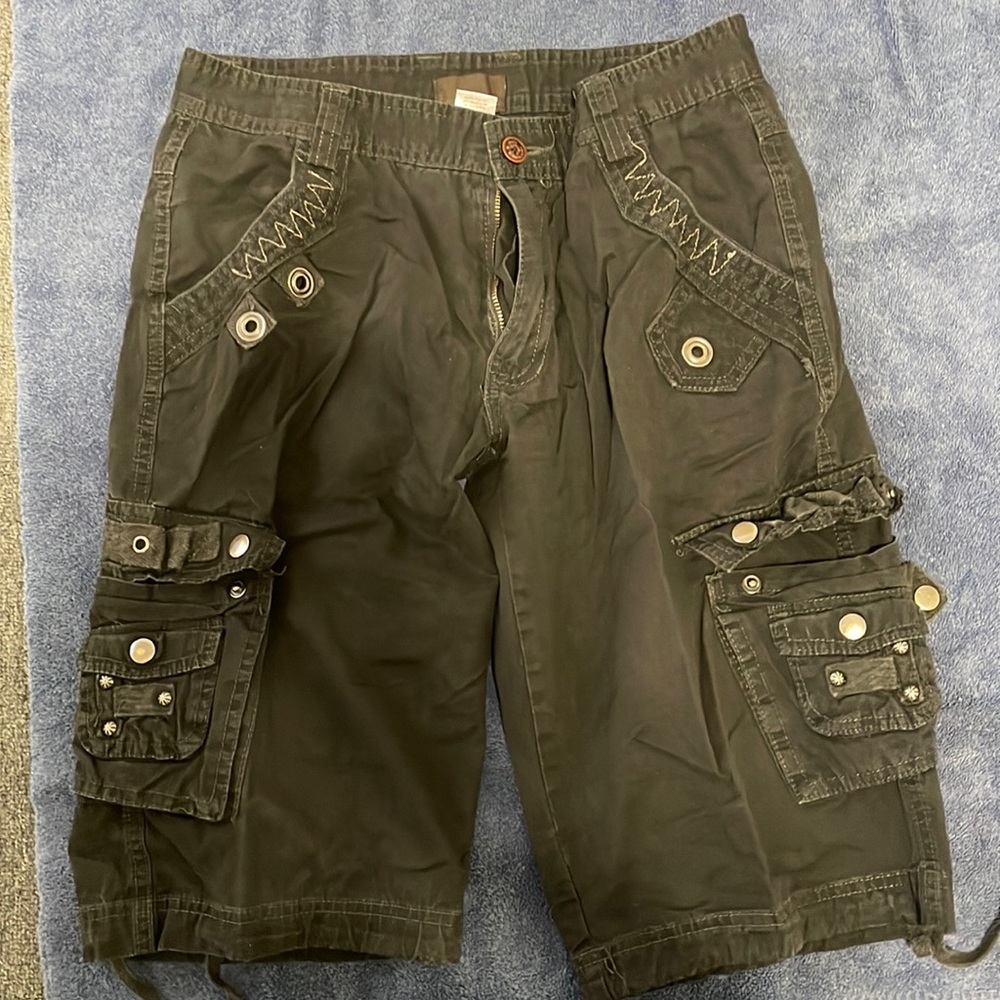 Mens black A & F cargo shorts